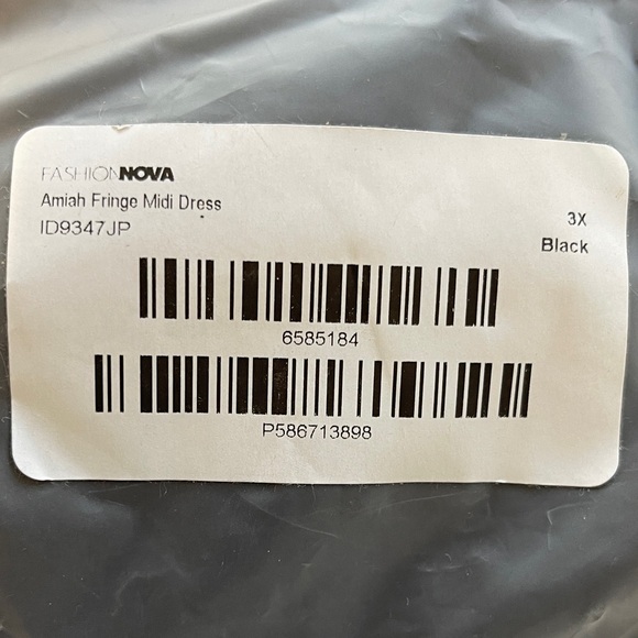 Fashion Nova Strapless Black Fringe Mini Dress - Picture 4 of 4